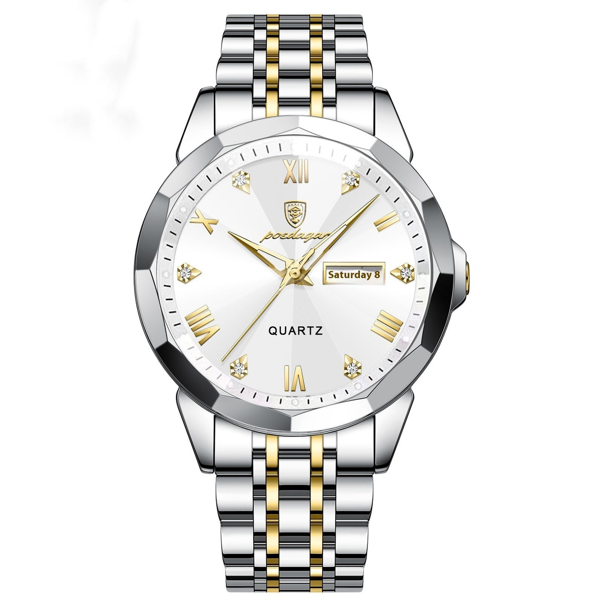 Aureon Classic — Dorado / Blanco, brazalete bicolor