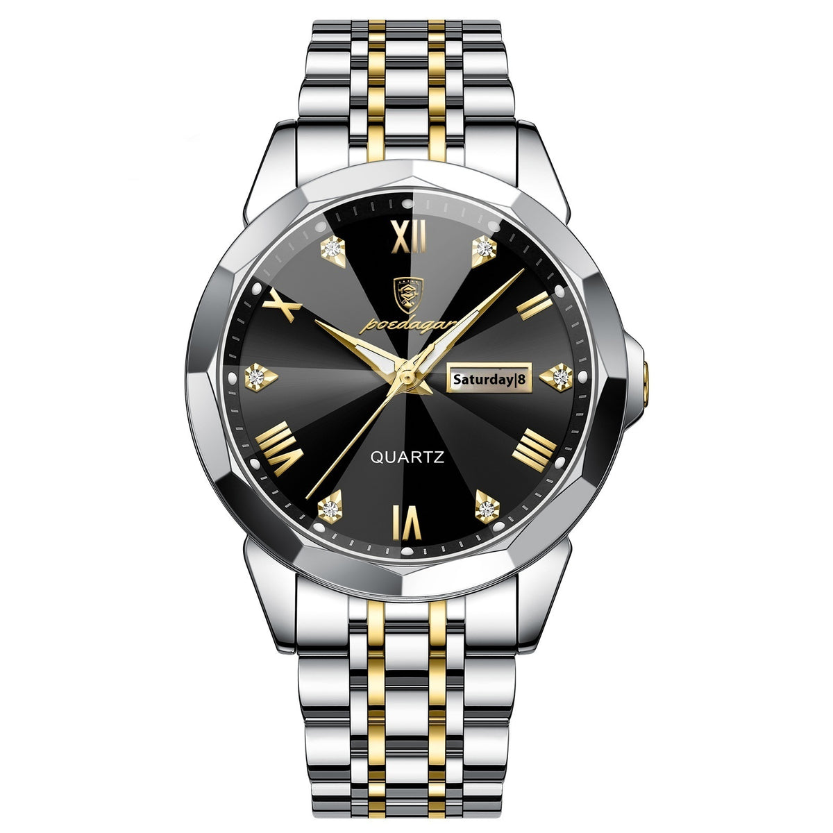 Aureon Classic — Dorado / Negro, brazalete bicolor